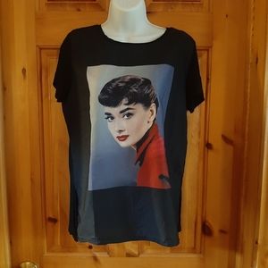 Audrey Hepburn graphic tee